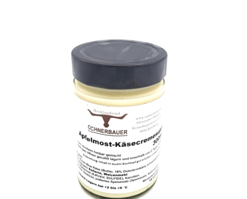 Apfelmost-Käsecremesuppe